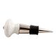 White And Black Crackle Ceramic Wine Stopper